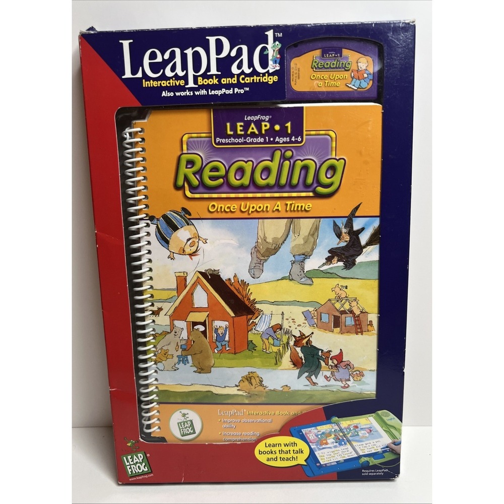 LeapFrog LeapPad Reading Once Upon a Time Book Cartridge Complete Box